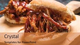  Presentation with african american in computer class business - Theme consisting of pork classic american meat sandwich background and a gold colored foreground