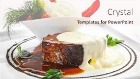  Presentation with sauces - Cool new slides with pork-neck-confit-with-pickled backdrop and a sky blue colored foreground