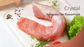  Presentation with tenderloin - Amazing slides having pork-tenderloin-on-the-cutting backdrop and a lemonade colored foreground