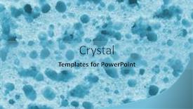  Presentation with angled loofah sponge gourd - Slides featuring porous-sponge-texture background and a  colored foreground