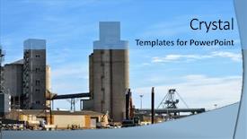  Presentation with maintenance - Presentation design with port activities commercial and maintenance background and a light blue colored foreground