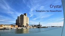  Presentation with maintenance - PPT layouts enhanced with port activities commercial and maintenance background and a light blue colored foreground