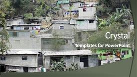  Presentation with housing - PPT layouts consisting of port-au-prince haiti background and a gray colored foreground