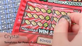  Presentation with lottery ticket - PPT layouts enhanced with port-coquitlam-bc-canada-march background and a coral colored foreground