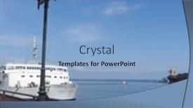  Presentation with port - Audience pleasing slide deck consisting of port-odessa-in-ukraine backdrop and a light blue colored foreground