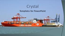  Presentation with jolly - Audience pleasing theme consisting of port-of-djibouti-republic backdrop and a  colored foreground