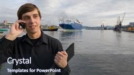  Presentation with world war 1 russia - Colorful presentation theme enhanced with port vladivostok russia harbour tugs backdrop and a wine colored foreground