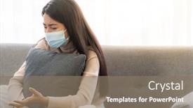  Presentation with consult - Beautiful slide set featuring portait-of-asian-female-patient backdrop and a gray colored foreground