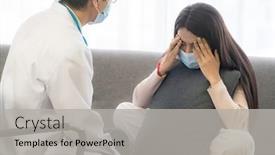  Presentation with consult - Theme enhanced with portait-of-asian-female-patient background and a light gray colored foreground