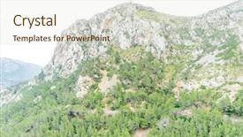  Presentation with cordillera ar region - Beautiful slides featuring portal - cliffs in formentor region north backdrop and a lemonade colored foreground