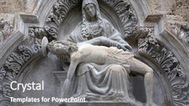  Presentation with dubrovnik - PPT layouts consisting of portal of the franciscan background and a gray colored foreground