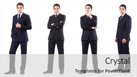  Presentation with portfolio - Beautiful PPT layouts featuring portfolio management - collage of businessman isolated backdrop and a light gray colored foreground