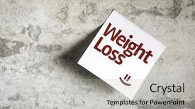  Presentation with weight control - Presentation theme having portion control - weight loss on paper note background and a light gray colored foreground