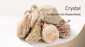 Presentation with phytotherapie set healing herbs dried - Cool new slide set with portion of dried sweetened figs backdrop and a lemonade colored foreground