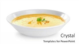  Presentation with lentils - Cool new presentation theme with portion of fresh homemade lentils backdrop and a white colored foreground