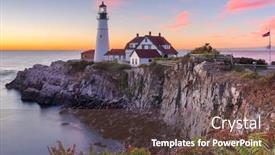  Presentation with maine - Slide deck consisting of portland-maine-usa-at-portland background and a tawny brown colored foreground