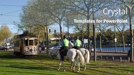  Presentation with awards - Beautiful PPT theme featuring porto-portugal-apr-2-2017 backdrop and a gray colored foreground