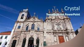  Presentation with baroque - Cool new PPT theme with porto-portugal-december-29-2015 backdrop and a ocean colored foreground