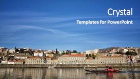  Presentation with europe history - Colorful slide deck enhanced with city boasts an extensive history backdrop and a teal colored foreground