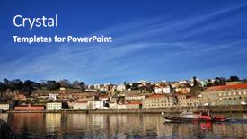  Presentation with europe history - Beautiful slide set featuring porto-portugal-is-a-fascinating backdrop and a ocean colored foreground