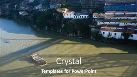  Presentation with awards - Cool new PPT theme with porto-portugal-jan-25-2020 backdrop and a  colored foreground