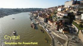  Presentation with awards - Beautiful presentation theme featuring porto-portugal-jan-25-2020 backdrop and a  colored foreground