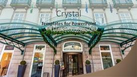  Presentation with five stars - PPT theme consisting of porto-portugal-january-5-2015 background and a light blue colored foreground