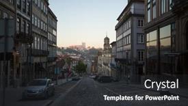  Presentation with european union - Presentation design enhanced with porto-portugal-july-5-2020 background and a dark gray colored foreground