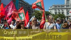  Presentation with communist - Audience pleasing slide set consisting of porto-portugal-may-1-2019 backdrop and a tawny brown colored foreground