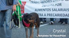  Presentation with communist - Presentation design featuring porto-portugal-may-1-2019 background and a gray colored foreground