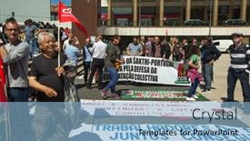  Presentation with communist - Beautiful slide set featuring porto-portugal-may-1-2019 backdrop and a light blue colored foreground