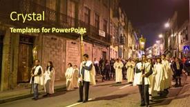  Presentation with fame - Slides enhanced with porto-portugal-may-13-2015 background and a tawny brown colored foreground