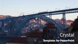 Presentation with awards - Beautiful presentation theme featuring porto-portugal-nov-18-2019 backdrop and a wine colored foreground