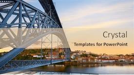  Presentation with monastery - PPT theme with porto-portugal-panoramic-view background and a lemonade colored foreground