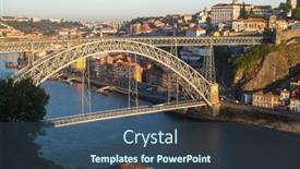  Presentation with awards - PPT theme enhanced with porto-portugal-sep-11-2018 background and a  colored foreground