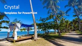  Presentation with bahia - Presentation theme featuring porto-seguro-on-the-coast background and a teal colored foreground