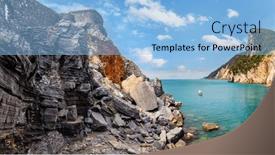  Presentation with peter - Slide set featuring porto-venere-italy-with-church background and a light blue colored foreground