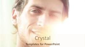  Presentation with successful - Colorful slide deck enhanced with portrait-a-successful-modern-guy backdrop and a lemonade colored foreground