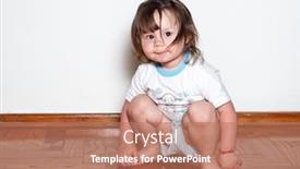  Presentation with emotions - Slide set enhanced with portrait-and-emotions background and a coral colored foreground