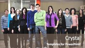  Presentation with university building - Beautiful presentation featuring  backdrop and a  colored foreground