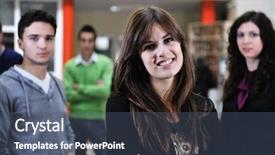  Presentation with university building - Theme enhanced with off of the water japan background and a gray colored foreground