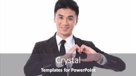  Presentation with heart - PPT layouts consisting of portrait-businessman-in-suit background and a dark gray colored foreground