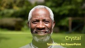  Presentation with home garden - Slide deck featuring portrait-close-up-of-smiling background and a tawny brown colored foreground