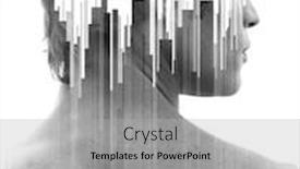  Presentation with digital multimeters - Slide deck enhanced with portrait-combined-with-a-digital background and a light gray colored foreground