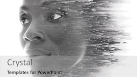  Presentation with digital - Amazing presentation having portrait-combined-with-a-digital backdrop and a light gray colored foreground