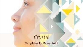  Presentation with digital - Theme featuring portrait-combined-with-a-digital background and a lemonade colored foreground