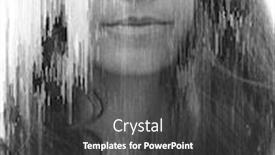  Presentation with digital - Presentation featuring portrait-combined-with-a-digital background and a dark gray colored foreground