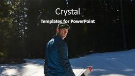  Presentation with forest winter - Slide set featuring portrait-handsome-male-athlete background and a wine colored foreground