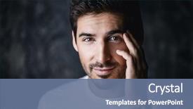  Presentation with men health - Amazing slide deck having men's beauty and health backdrop and a ocean colored foreground