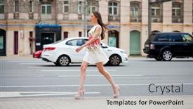  Presentation with growth and development - PPT layouts consisting of portrait-in-full-growth-young background and a light gray colored foreground